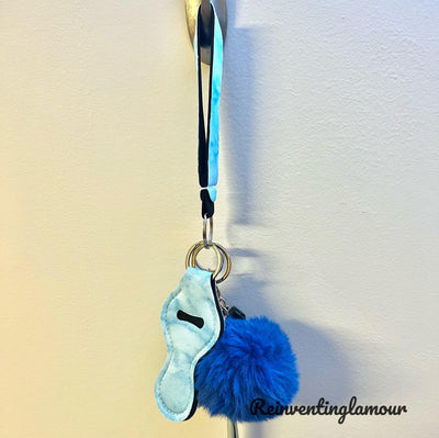 Trendy Blueberry Milkshake “Safety” Keychain - Reinventing Glamour