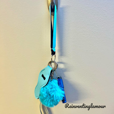 Trendy Blueberry “Safety” Keychain - Reinventing Glamour