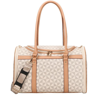 Tan Deluxe Dog Carrier - Reinventing Glamour